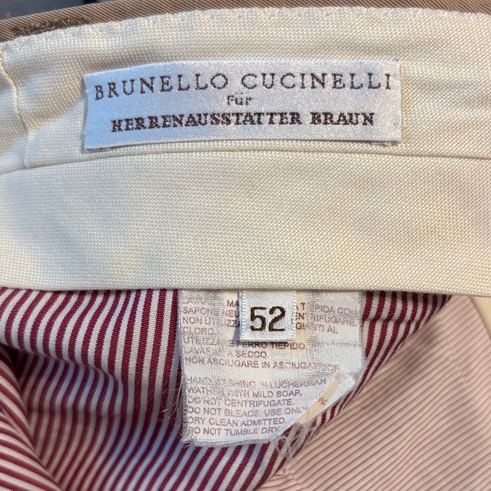 Brunello Cucinelli Detailed Military Cotton Pants with Cargo Pockets 52